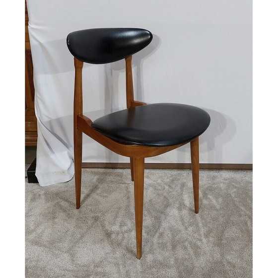 Image 1 of Set of 4 vintage chairs model " Unicorn " by Pierre Guariche for Baumann, 1960