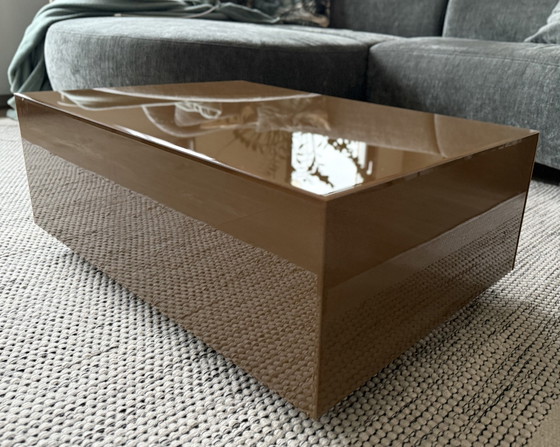 Image 1 of Hk Living Mirror Block Table (Olive)