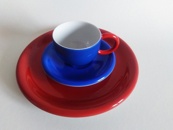 Image 1 of Rare Matteo Thun Postmodern 'Le Petit' Breakfast Set For Two Arzberg 1986