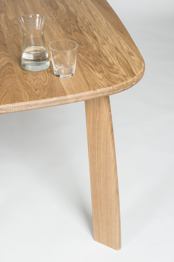 Image 1 of Solid Oak Table, 240 Cm Long, Design Sylvain Willenz For Quodes