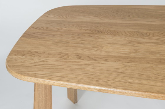 Image 1 of Solid Oak Table, 240 Cm Long, Design Sylvain Willenz For Quodes