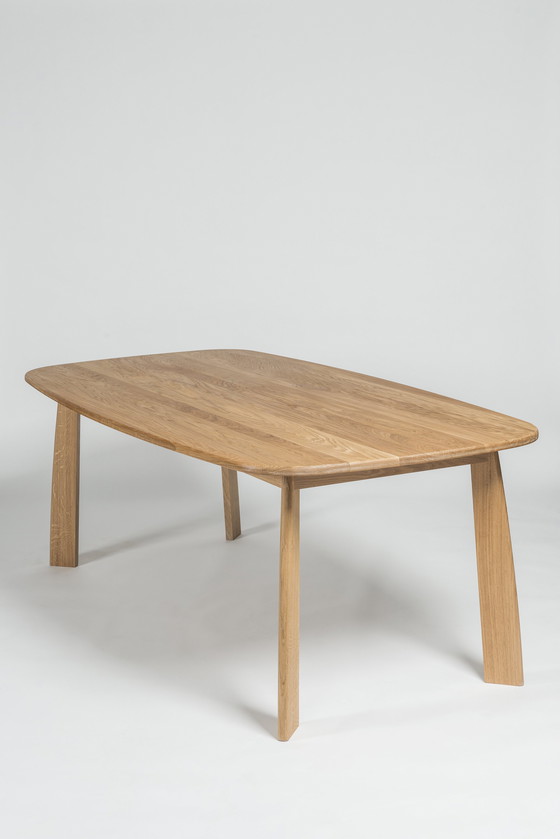 Image 1 of Solid Oak Table, 240 Cm Long, Design Sylvain Willenz For Quodes