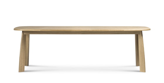 Image 1 of Solid Oak Table, 240 Cm Long, Design Sylvain Willenz For Quodes