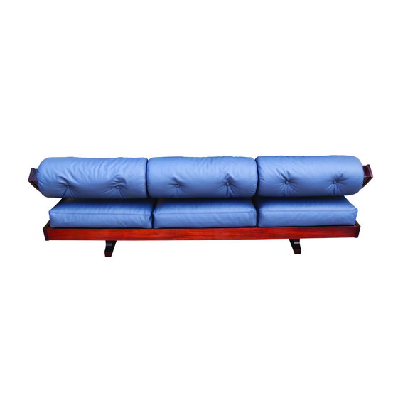 Image 1 of GS195 Gianni Songia Daybed in Navy Blue Andrew Muirhead Fine Scottish Leather, Italy, 1963