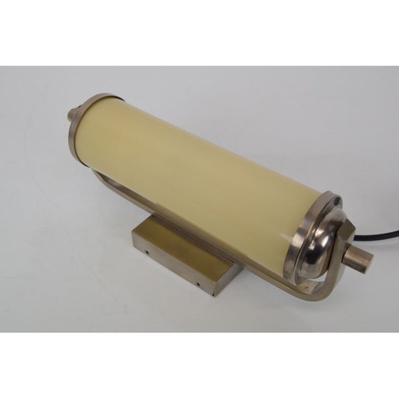 Image 1 of Lampada tubolare in vetro Art Déco vintage, Cecoslovacchia 1930