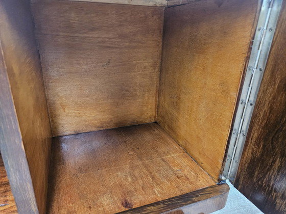 Image 1 of Art Decò Dressing Table In Walnut With Mirror