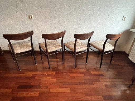 4 X Lübke Model 603 Chairs By Gustav Herkströter