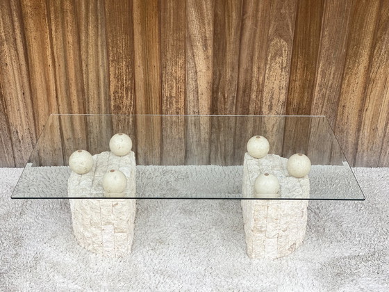 Image 1 of Table basse vintage en mactanstone