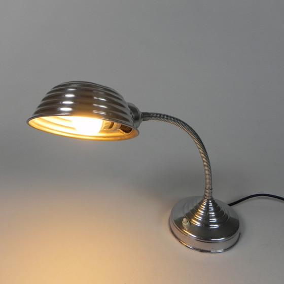 Image 1 of Aluminum Vintage Desk Lamp With Bending Bar, 1950s