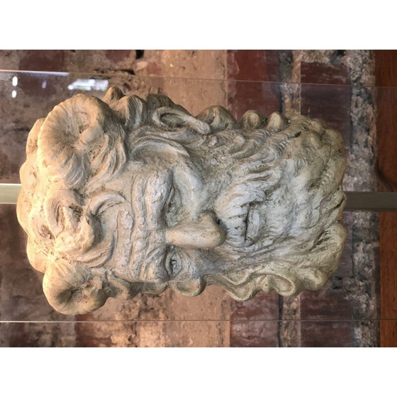 Image 1 of Vintage neoclassical lamp in altuglass and gilded metal, 1950