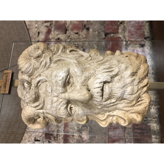 Image 1 of Vintage neoclassical lamp in altuglass and gilded metal, 1950