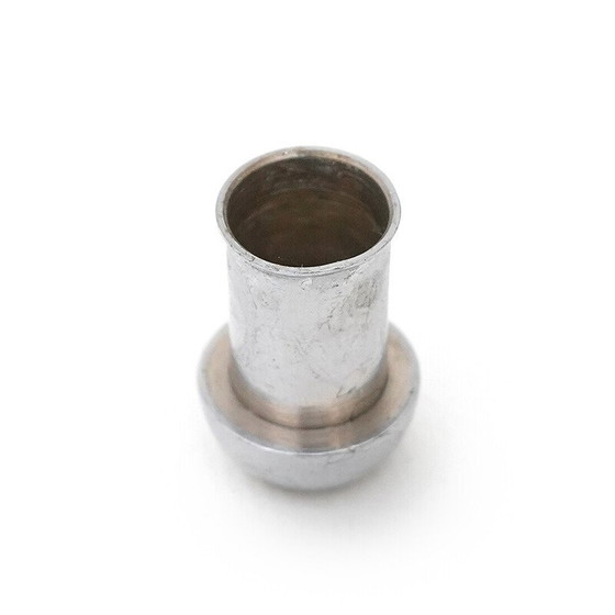 Image 1 of Set of 9 vintage chrome metal candlestick, Italy 1960
