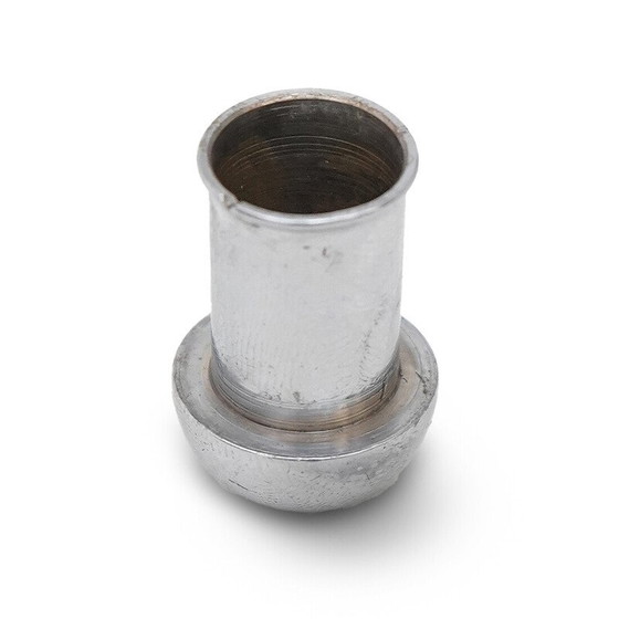 Image 1 of Set of 9 vintage chrome metal candlestick, Italy 1960