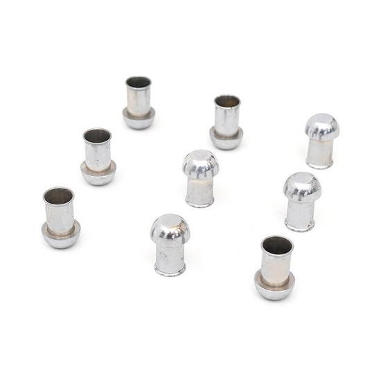 Image 1 of Set of 9 vintage chrome metal candlestick, Italy 1960