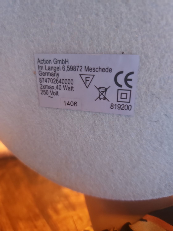 Image 1 of Lámpara de mesa en forma de seta posmoderna Wofi Leuchten