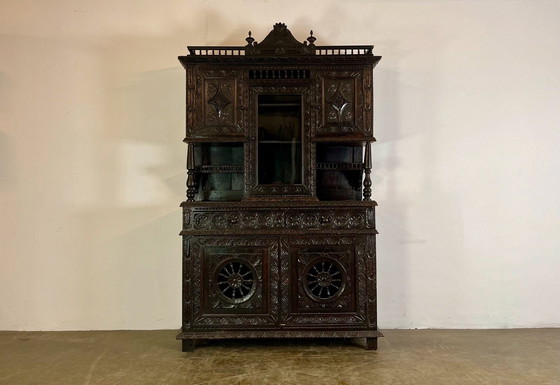 Image 1 of Renaissance buffet cabinet France 19th century antique