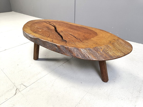 Image 1 of Tripod Brutalist Tree Root Coffee Table, 1970S