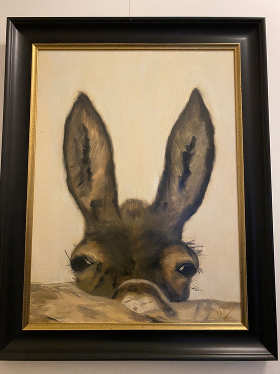 Image 1 of Oil On Linen " Donkey "