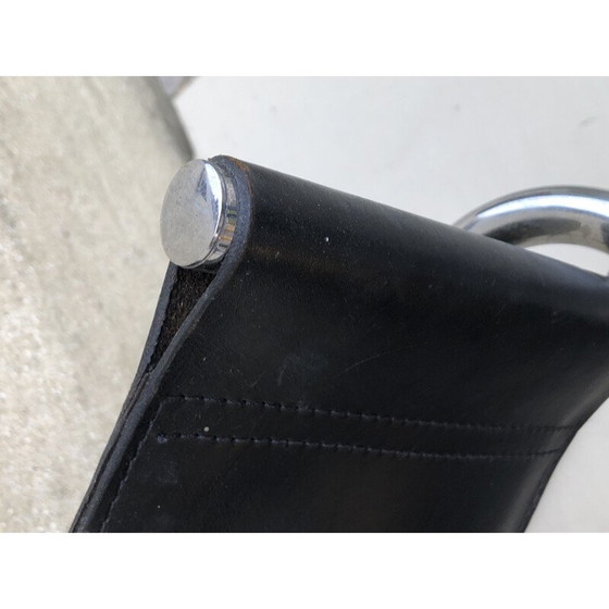 Image 1 of Vintage armchair in tube and leather by Marcel Breuer