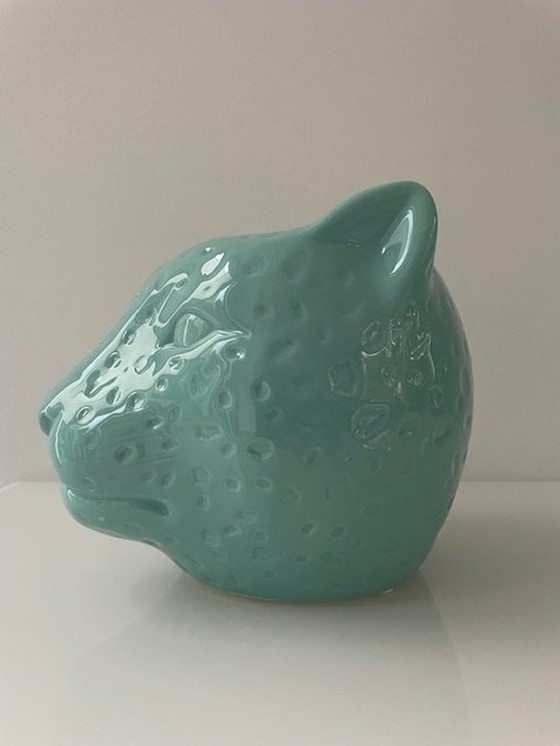 Image 1 of Flower Pot Panther Mint Green