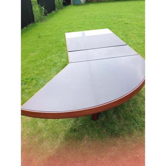 Image 1 of Vintage rosewood conference desk with drawer, 1970