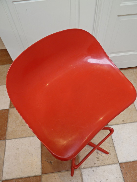 Image 1 of Kartell Spoon (bar) stool red Antonio Citterio