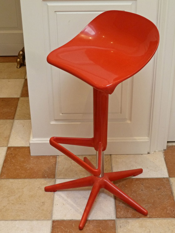 Image 1 of Kartell Spoon (bar) stool red Antonio Citterio