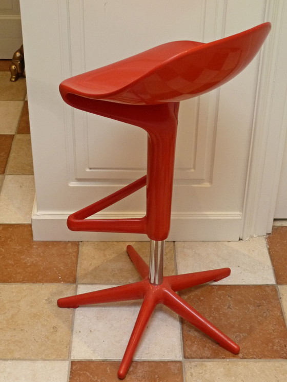 Image 1 of Kartell Spoon (bar) stool red Antonio Citterio