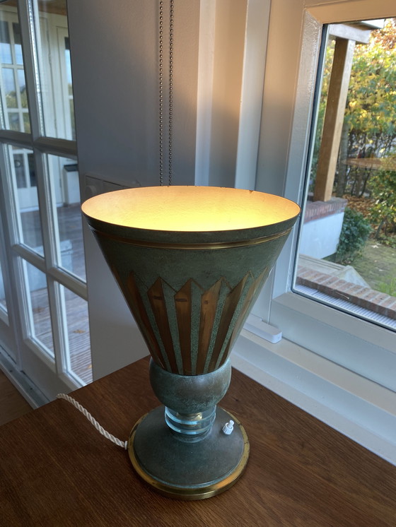 Image 1 of Edmond Etling Uplight vase lamp