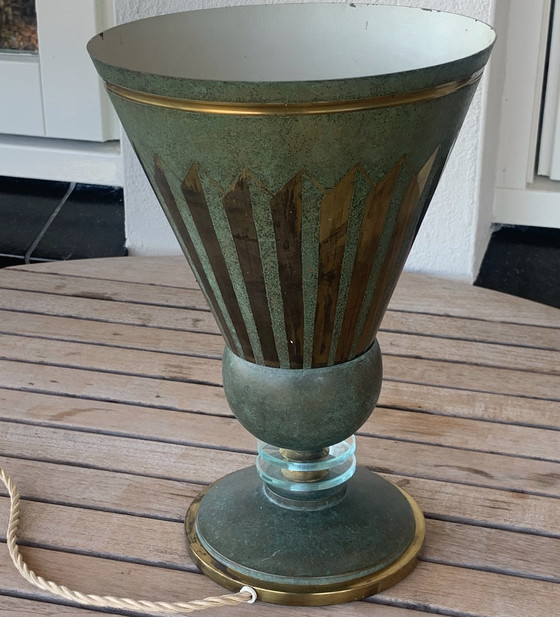 Image 1 of Edmond Etling Uplight vase lamp