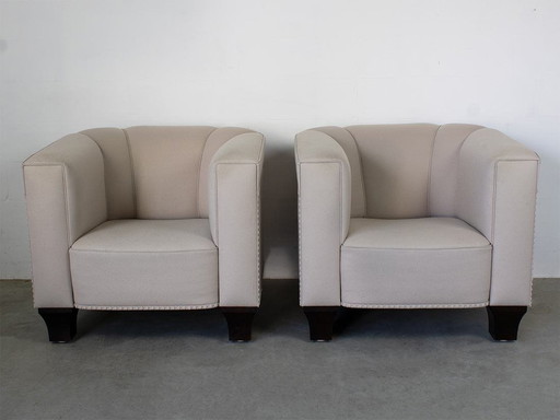 Wittmann Palais Stoclet Armchairs Design Josef Hofmann 1905