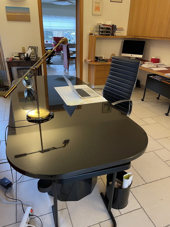 Image 1 of Granite Black Table/Bureau