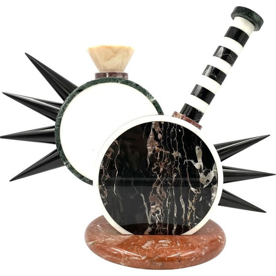 Image 1 of Vintage "Sholapur" sculpture vase by Michele de Lucchi for Up & Up, Carrara Italy 1985