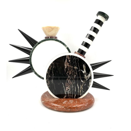 Vintage "Sholapur" sculpture vase by Michele de Lucchi for Up & Up, Carrara Italy 1985