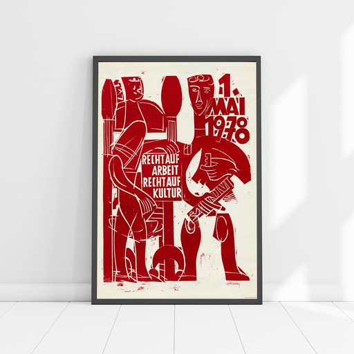 Mai 1978 - Droit au travail, droit à la culture poster