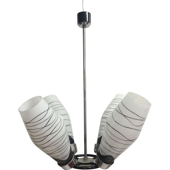 Image 1 of Lampadario vintage in metallo Drupol, Cecoslovacchia 1968