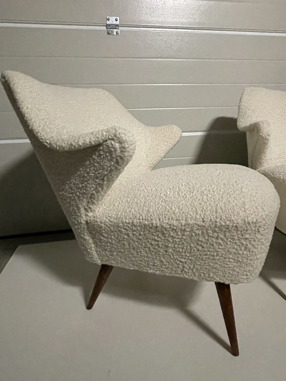 Image 1 of 2x Mid - Century modern cocktail chair teddy