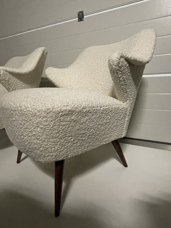 Image 1 of 2x Mid century modern cocktail chair teddy