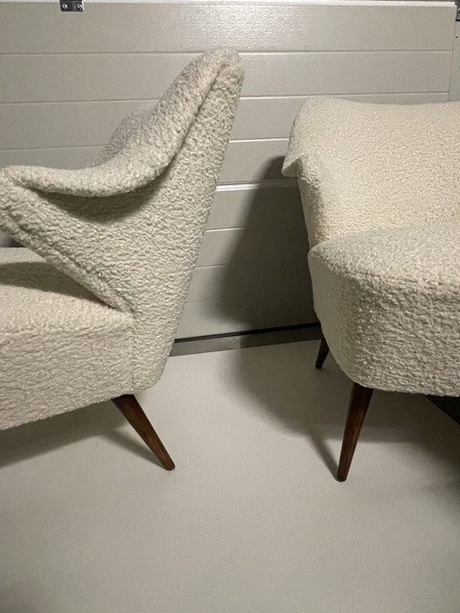 2x Mid - Century modern cocktail chair teddy