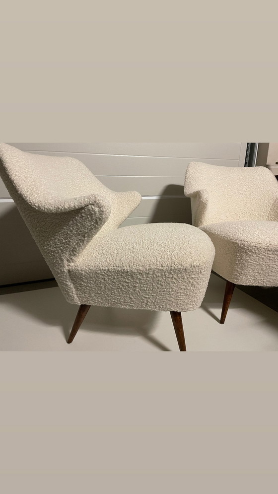 Image 1 of 2x Mid century modern cocktail chair teddy