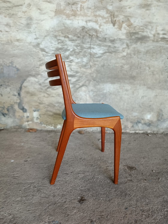 Image 1 of 6x Henning Kjaernulf For K.S Møbler Teak Design Chairs Dansk Design