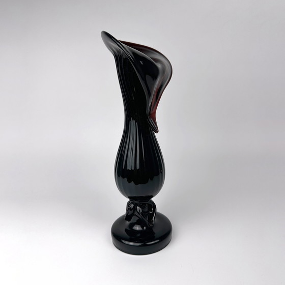 Image 1 of Vintage Art Nouveau flower vase 1900 / 1910 Bohemia Floral