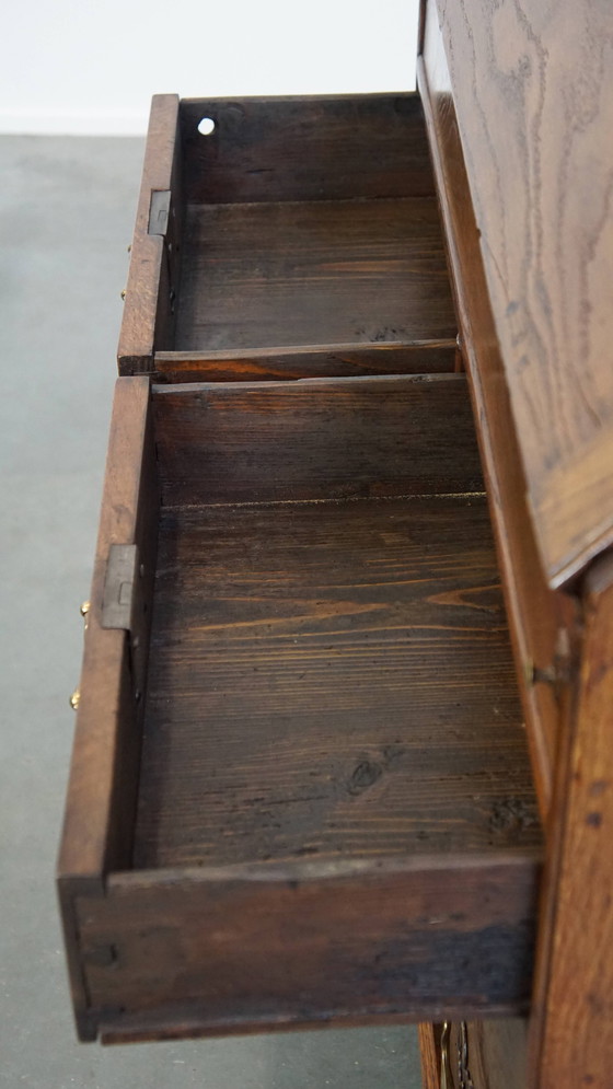 Image 1 of Oak Secretaire