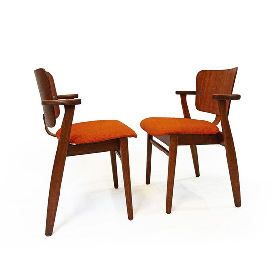 Image 1 of Pair of vintage chairs Domus by Ilmari Tapiovaara for De Coene