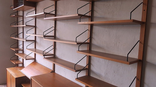 Extensive Danish Modular Teak Shelf System By Poul Cadovius For Cado Royal 1950-60