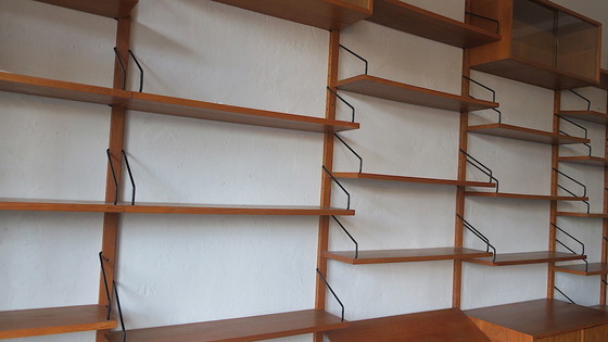 Image 1 of Extensive Danish Modular Teak Shelf System By Poul Cadovius For Cado Royal 1950-60