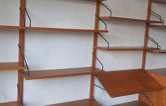 Image 1 of Extensive Danish Modular Teak Shelf System By Poul Cadovius For Cado Royal 1950-60