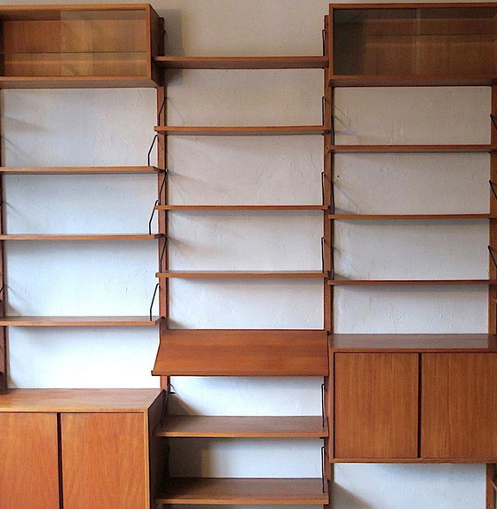 Image 1 of Extensive Danish Modular Teak Shelf System By Poul Cadovius For Cado Royal 1950-60