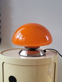 Lampada a fungo, arancione, Linhai Junis, interruttore touch a 3 posizioni