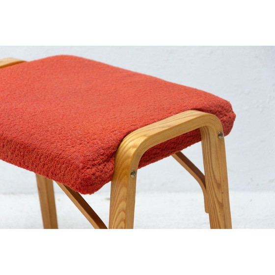 Image 1 of Vintage bentwood stool by Dřevopodnik Holešov, 1970s